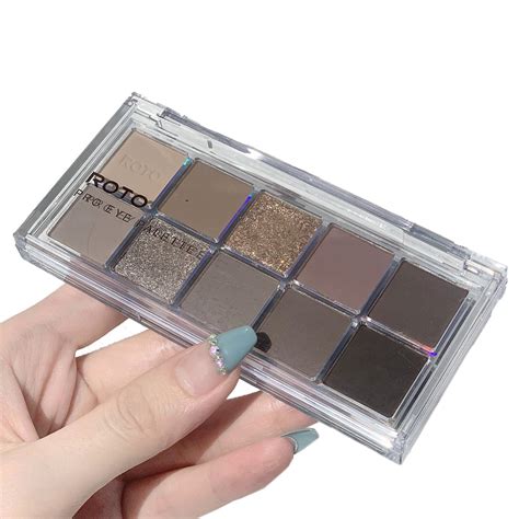ROTO Color Eyeshadow Palette Super Flash Stage Makeup Matte Waterproof Daily Nude Makeup Eart