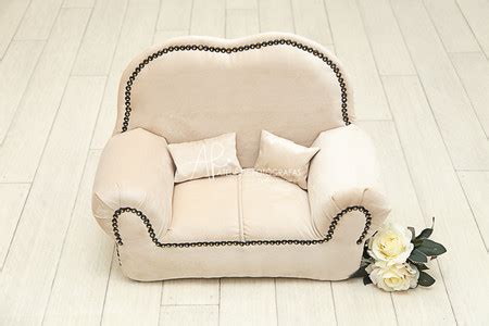 Mini Sofá Lugares Tradicional Nude Bonito Ateliê de Fotógrafas