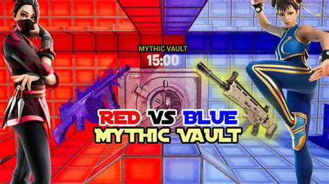 🔴 Red Vs Blue 🔵 Mythic Vault ⭐ Baregrizzly Fortnite Creative Map Code