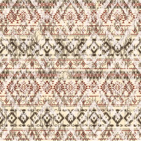 Native American Fabric Patchwork Wallpaper Stock Vector Illustration