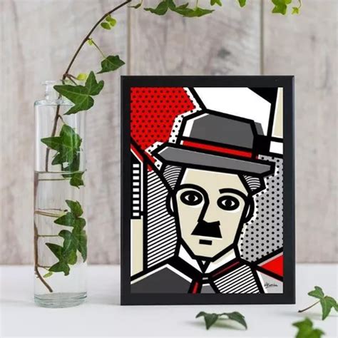 Cuadro Decorativo Quadros On Line Quadro Charlie Chaplin Pop Art