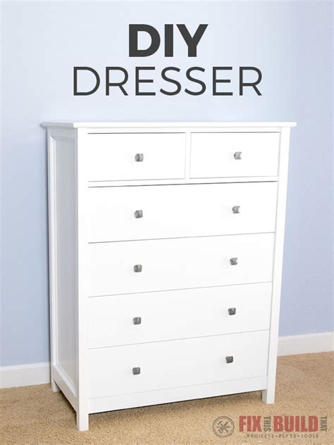 How To Build A Diy Dresser 6 Drawer Tall Dresser Fixthisbuildthat Diy Dresser Plans Diy