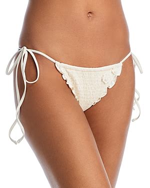 Buy Frankies Bikinis Tiana Side Tie Bikini Bottom Sunrose At Off Editorialist