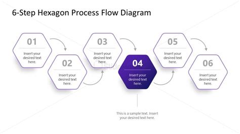 6 Step Hexagons Presentation Slide Template Slidemodel