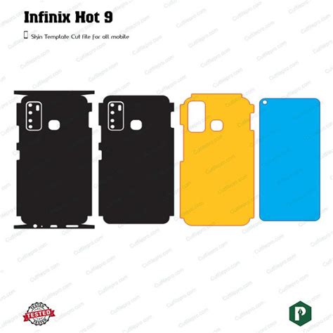 Infinix Hot Cut File Template Vector