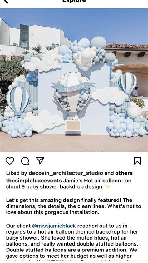 Pin By Vanessa C On Baby Shower Ideas Hot Air Balloon Baby Shower Cloud Baby Shower Theme