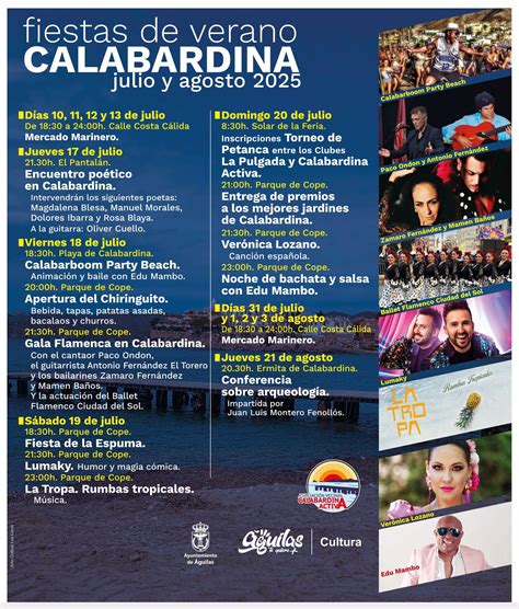 Programación Carnaval Águilas 2025 - La Guía W - La Guía Definitiva