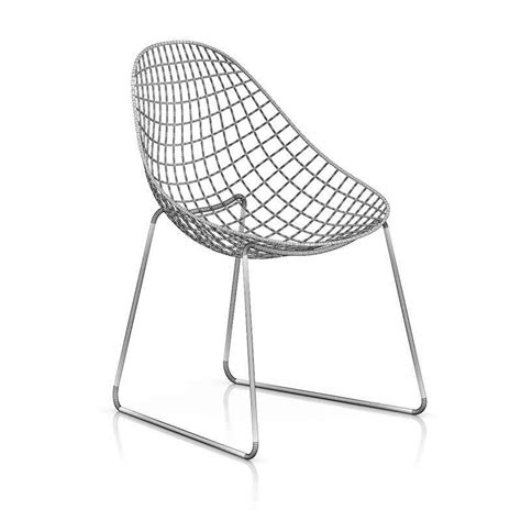 Metal Mesh Chair 3d Model By Cgaxis