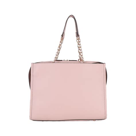 Bolsa Satchel Grande Con Porta Labial Color Nude Cloe Factory Store