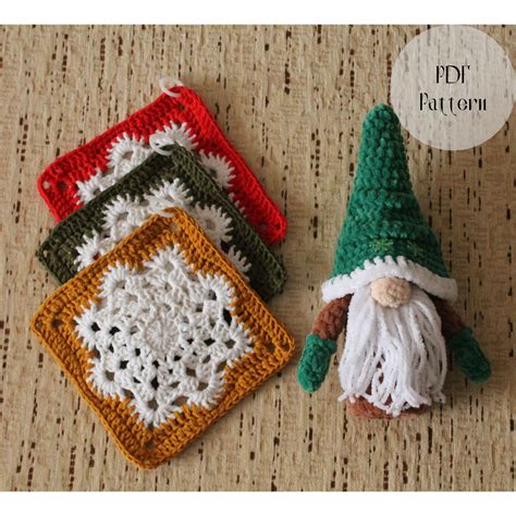 Crochet Pattern Potholder Pattern Hot Pad Snowflake Inspire Uplift