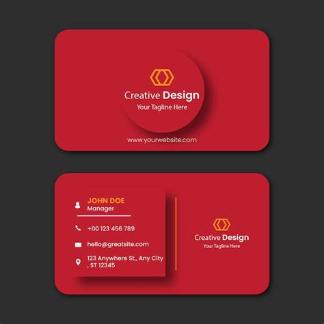 Premium Vector Modern Business Card Vector Template