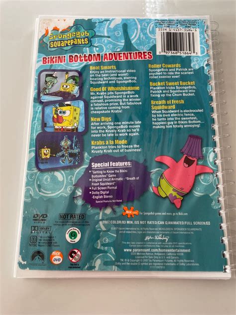 Spongebob Squarepants Bikini Bottom Adventures Tv Show Dvd Upcycled Spiral Bound Notebook