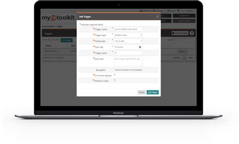 Sickness trigger points | absence management software | myhrtoolkit