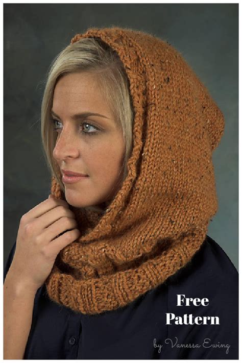 Hooded Cowl Knitting Patterns Free And Paid