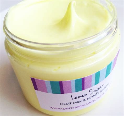 Lemon Sugar Lotion Goats Milk And Honey By Sweetclementinesoaps