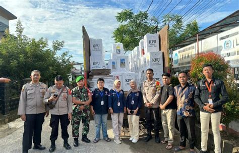 Amankan Pleno PPK Polresta Pangkalpinang Terjunkan Personel Pengamanan