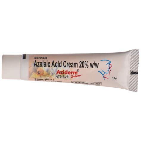 Finished Product Aziderm Cream 15 GM Azelaic Acid Cream 20 20 W W