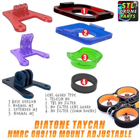 Stl File Diatone Taycan Namelessrc Naked Gopro Hero Mount D