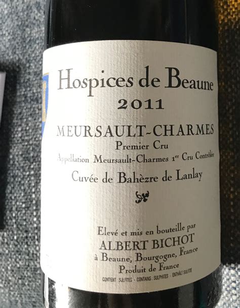 Hospices De Beaune Meursault Er Cru Charmes Cuv E Bah Zre De