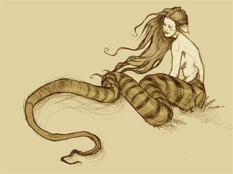 Lamia By Abigaillarson On Deviantart Indie Drawings Lamia Humanoid