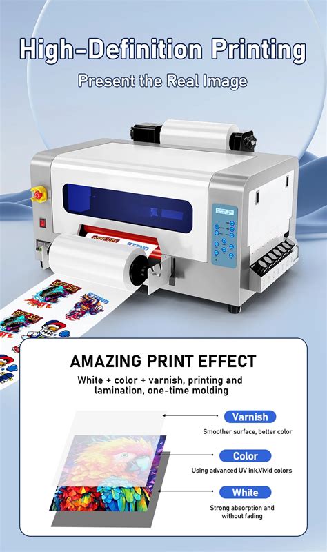 Multifunction Uv Sticker Printer Cm Colorsun Uv Dtf Printer Vernish