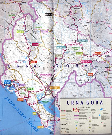 Auto Mapa Crne Gore Superjoden