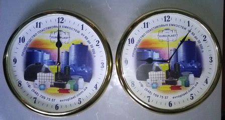 Фирменные часы настенные - Рекламное агенство - ДизайнТвой