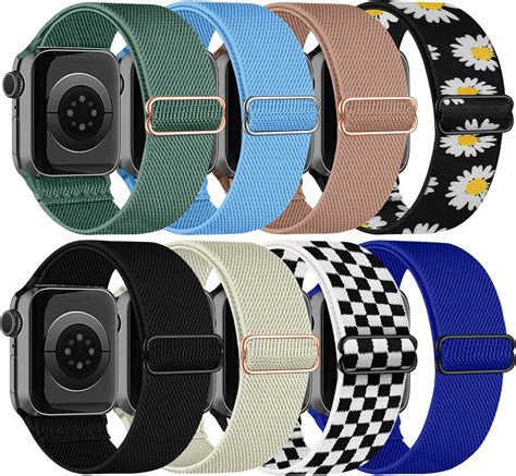 Amazon Chinber Stretchy Solo Loop Band Compatible With Apple Watch