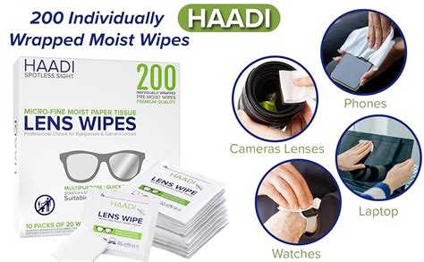 Glasses Cleaner Lens Wipes For Eyeglasses Individually Wrapped