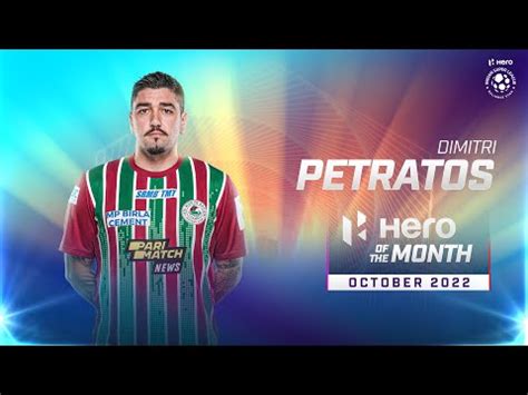 Dimitri Petraros October S Hero Of The Month Hero ISL 2022 23