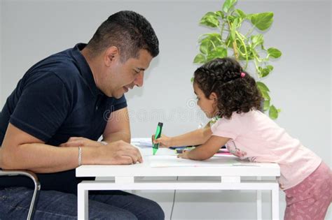 Year Old Brunette Curly Haired Latin Girl Draws As Therapy For Her Autism And Adhd With