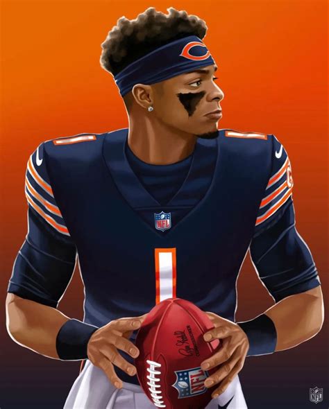 Justin Fields in 2022 | Chicago bears wallpaper, Justin fields, Nfl ...