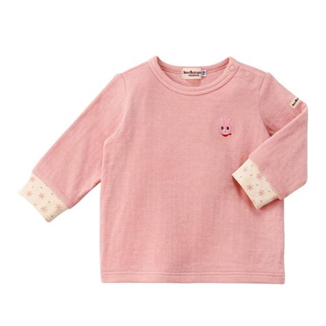 HOT BISCUITS ミキハウス 出産祝い 内祝い 長袖TシャツベビーパンツセットBOX付き 紺 グリーン ピンク アイボリー