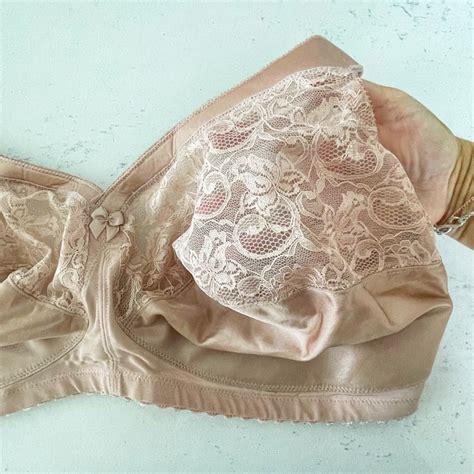 Glamorise Beige Nude Full Figure Bra Size H Nwot Gem