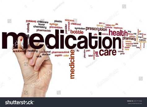 Medication Word Cloud Concept Medicine Pharmacy Stock Photo 291711446 ...
