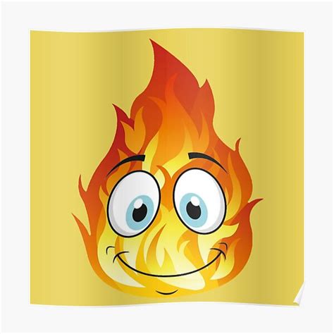 "Burning happy face" Poster for Sale by hasantha98 | Redbubble