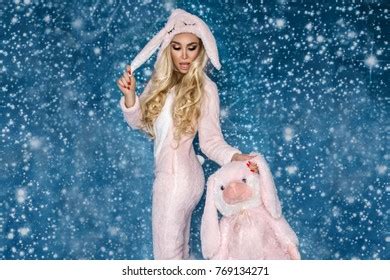 Beautiful Sexy Blonde Woman Wearing Pajama Stock Photo Shutterstock