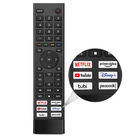 Snapklik.com : Replacement For Hisense Smart TV Remote Control