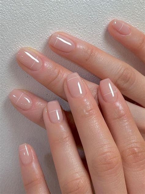 Korean Inspired Nude Nail Designs For A Chic Look The Ka Edit In