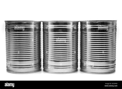 Tin Can Isolated On White Background Food Supplies Stock Photo Alamy