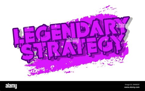 Legendary Strategy Graffiti Tag Abstract Modern Street Art Decoration