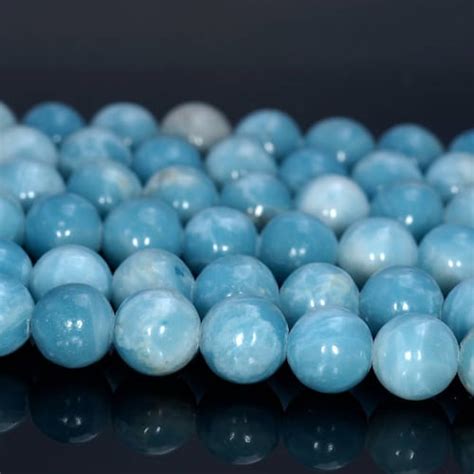 8mm Larimar Quartz Gemstone Grade AAA Sky Blue Round Loose Etsy