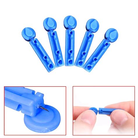 100 шт. одноразовые иглы для ручек-ланцетов в крови, массажные палочки ...