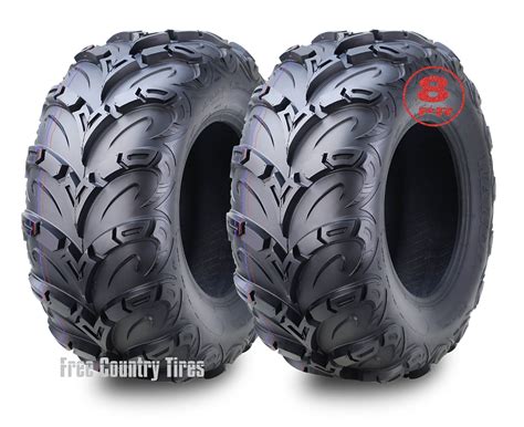 Set 2 Premium Wanda Atv Utv Tires 25x10 12 25x10x12 8pr Mud Sling Ebay