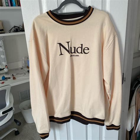 Cream Sweatshirt Nude Project Depop