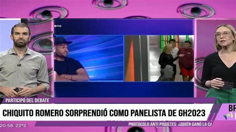 Chiquito Romero Sorprendi Como Panelista De Gh Youtube