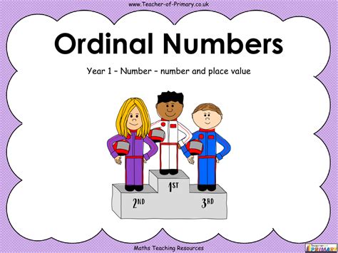 Ordinal Numbers Powerpoint Maths Year