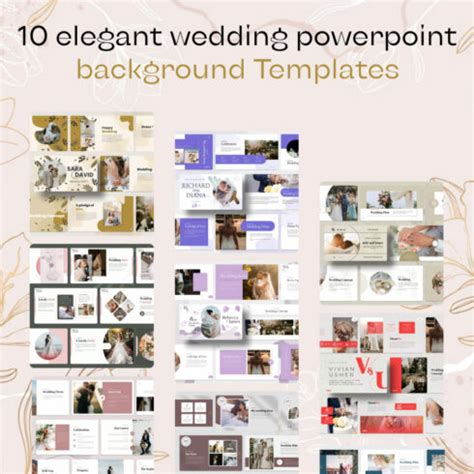 10 Elegant Wedding Powerpoint Background Template – MasterBundles