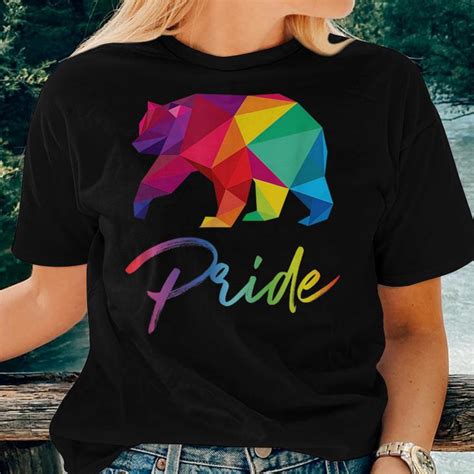 Gay Bear Pride Bears Lgbt Rainbow Flag Grizzly Women T Shirt Crewneck Mazezy