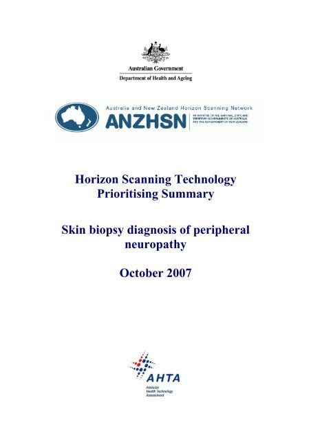 Skin Biopsy Diagnosis Of Peripheral Neuropathy The Australia And